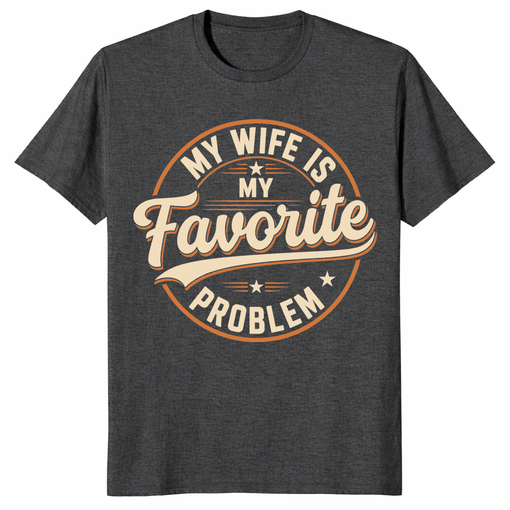 Favorite problem shirt in dark heather grey