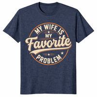 Favorite problem shirt in heather navy