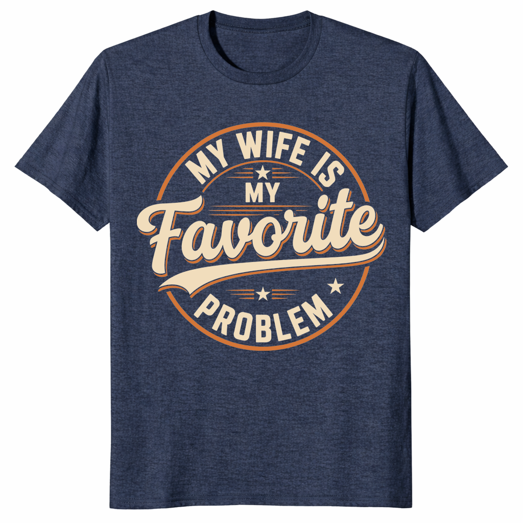 Favorite problem shirt in heather navy