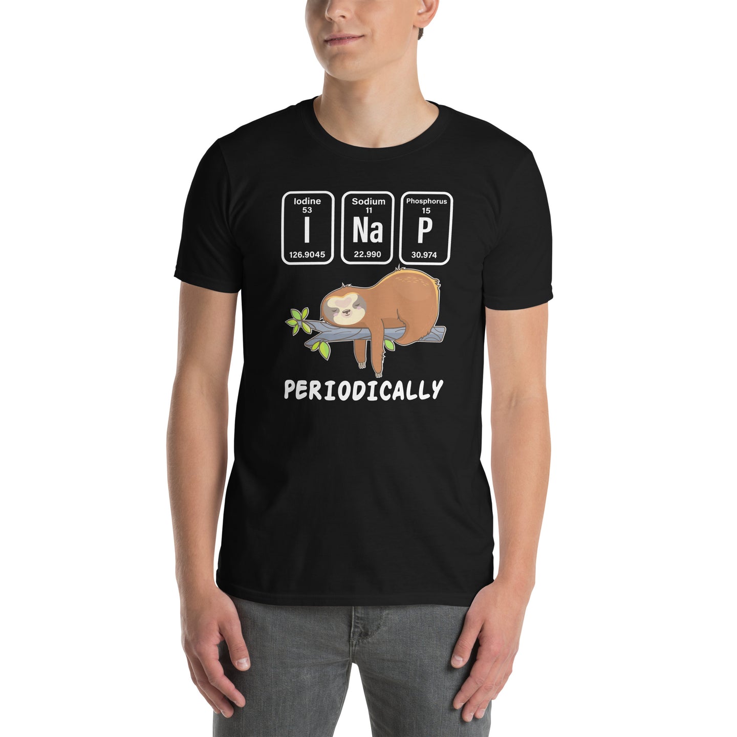 Funny Science Sloth Shirt | I Nap Periodically Tee - Cuccico Design
