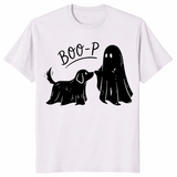 Boo-p Geister-Hunde-Shirt | Lustiges Halloween-T-Shirt für Hundemamas