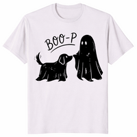 Boo-p Geister-Hunde-Shirt | Lustiges Halloween-T-Shirt für Hundemamas