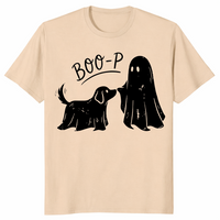 Boo-p Geister-Hunde-Shirt | Lustiges Halloween-T-Shirt für Hundemamas