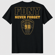 FDNY never forget shirt in black