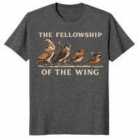 Fellowship Of The Wing shirt in dark heather