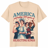 Feminist 4th of July America 250th Anniversary Tee in Sand