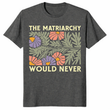 Feminist floral shirt dark heather