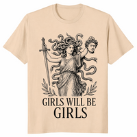Feminist Medusa Shirt in sand