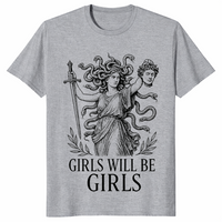 Feminist Medusa Shirt in sport grey