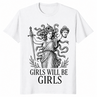Feminist Medusa Shirt in white
