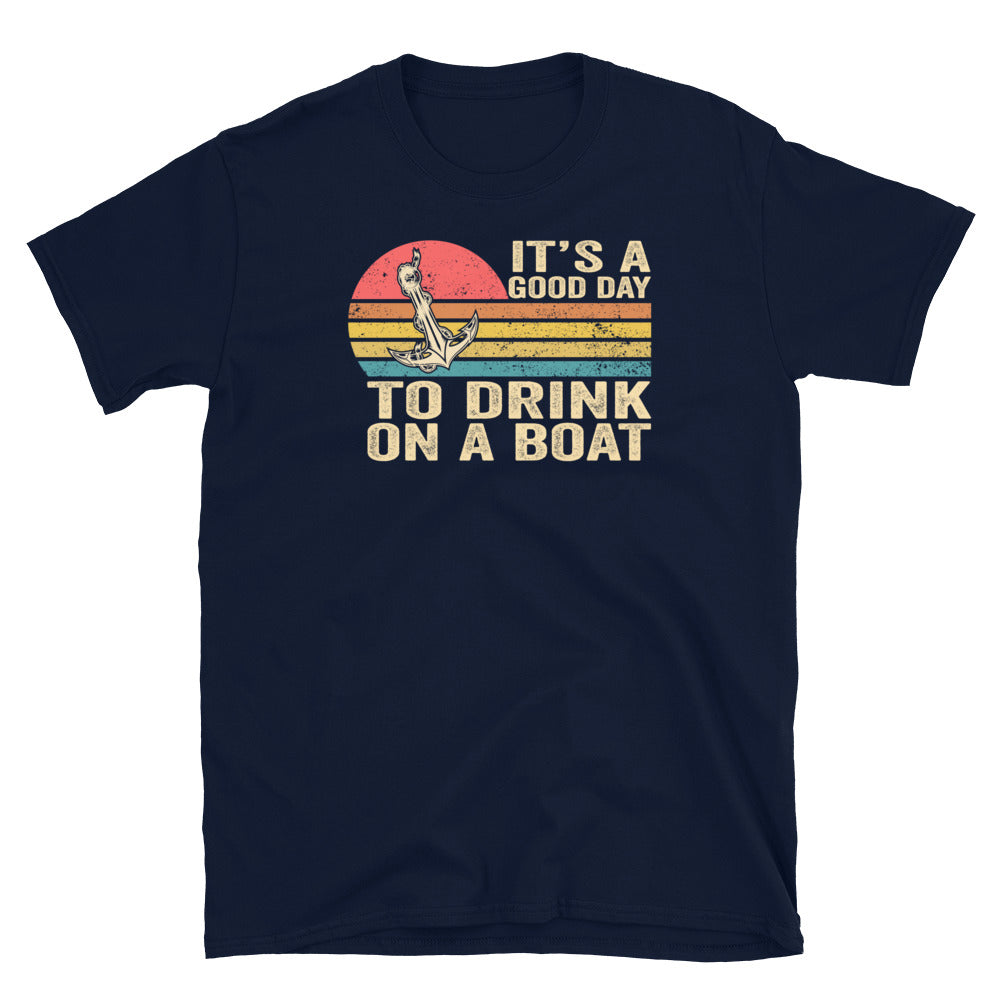 Drinking on a Boat T-Shirt - Funny Boating Humor Shirt - Cuccico Design