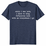 Fiftyleven kids shirt in heather navy