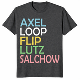 Figure skating shirt dark heather grey