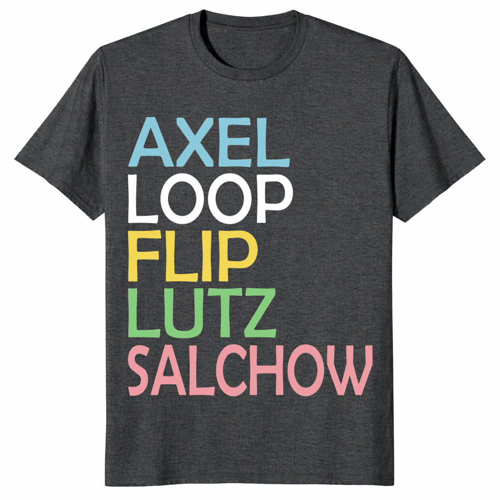 Figure skating shirt dark heather grey