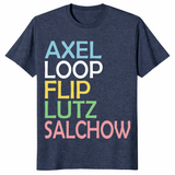 Figure skating shirt heather navy