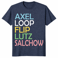 Figure skating shirt heather navy