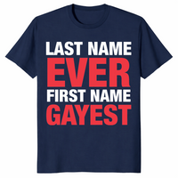 First Name Gayest shirt in navy