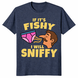Fishy I Will Sniffy shirt heather navy