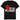 Fist me please shirt in black with bold red raised fist graphic