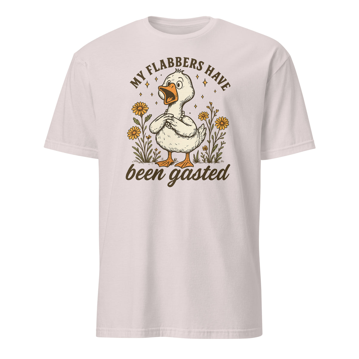 "Ice Grey Flabbersgasted Shirt with Funny Goose Meme print by Cuccico"