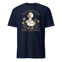 "Navy Flabbersgasted Shirt with Funny Goose Meme design by Cuccico"
