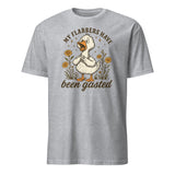 "Sport Grey Funny Goose Shirt with Flabbersgasted meme design by Cuccico"