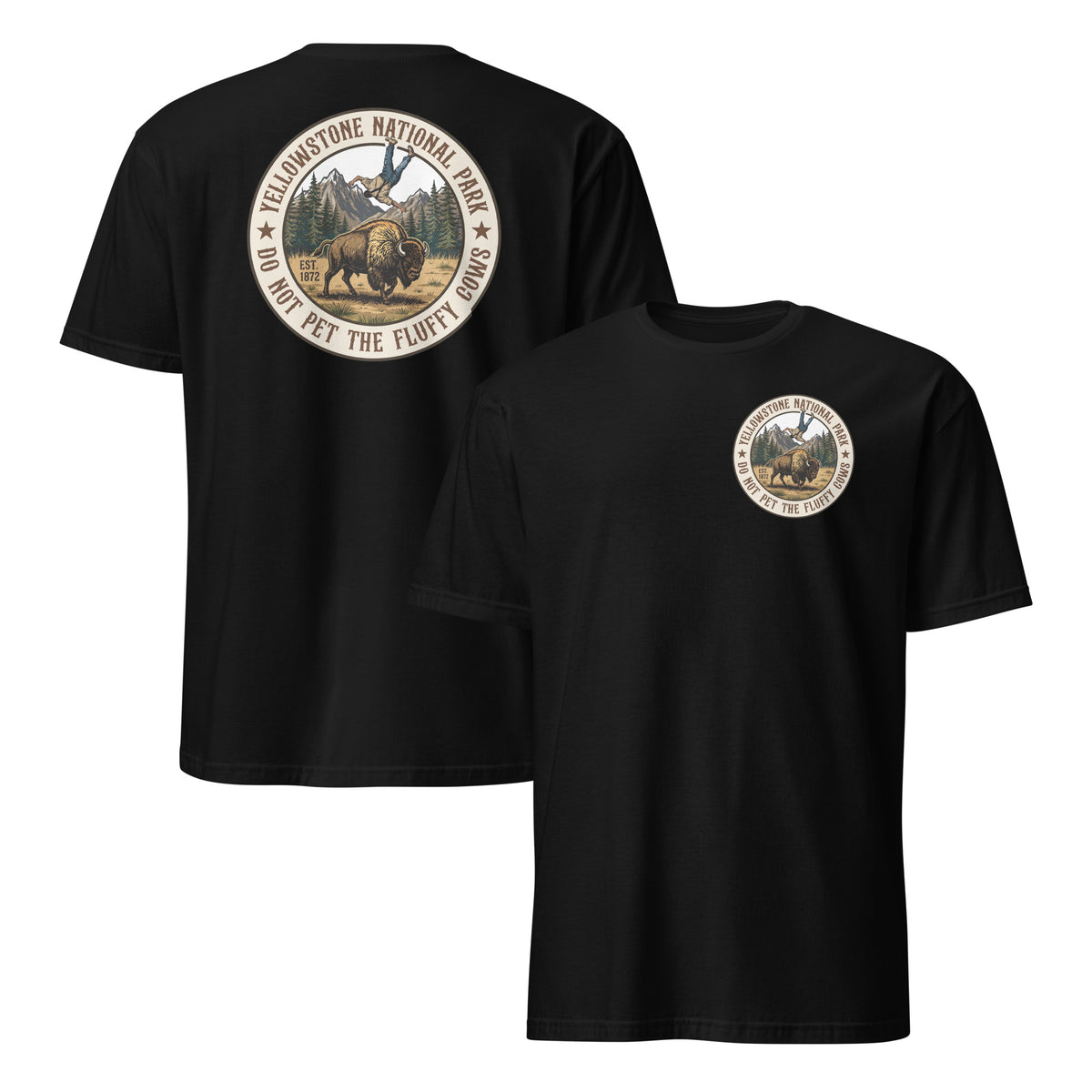 Fluffy Cows Yellowstone Shirt | Do Not Pet Bison National Park Tee | Cuccico