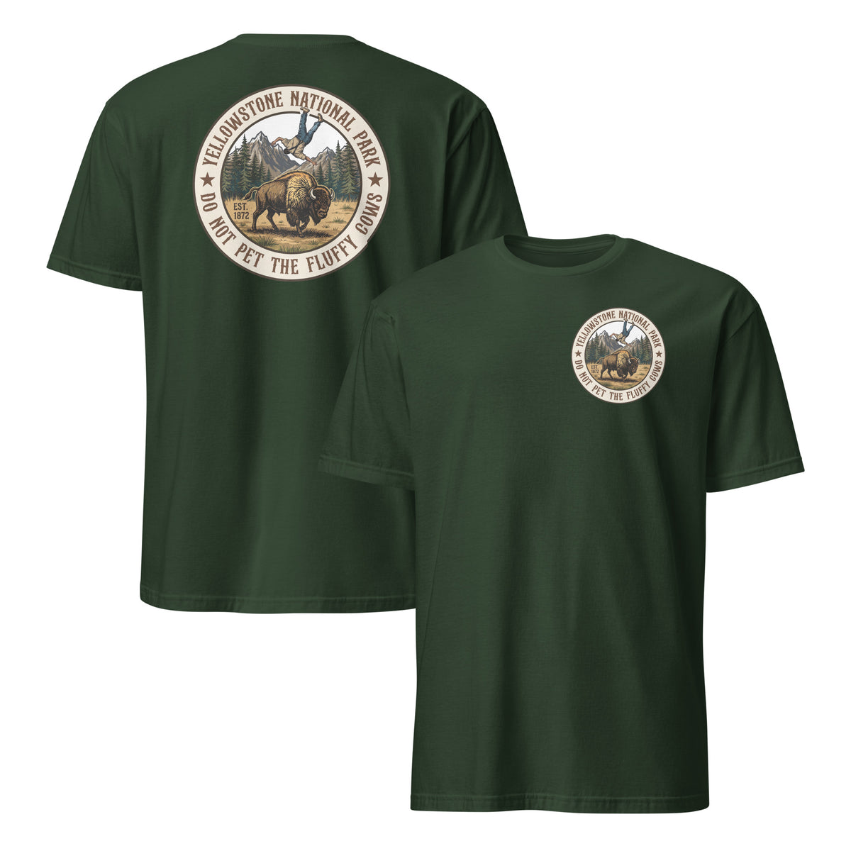 Fluffy Cows Yellowstone Shirt | Do Not Pet Bison National Park Tee | Cuccico