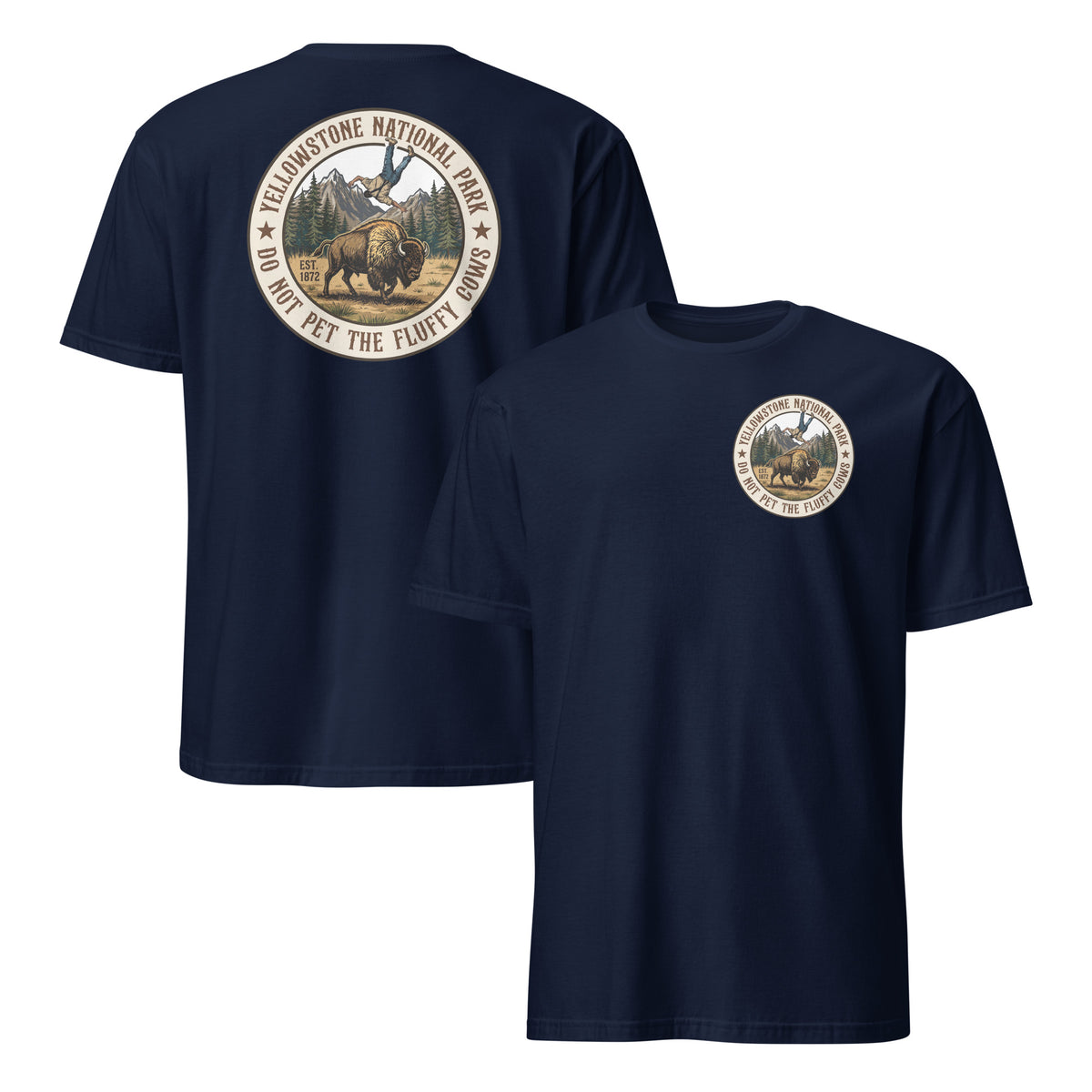 Fluffy Cows Yellowstone Shirt | Do Not Pet Bison National Park Tee | Cuccico