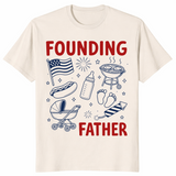 Founding Father 4th Of July Shirt | Matching Dad-To-Be Couple Tee | Cuccico