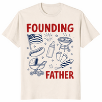 Founding Father 4th Of July Shirt | Matching Dad-To-Be Couple Tee | Cuccico