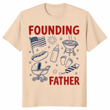 Founding Father 4th Of July Shirt | Matching Dad-To-Be Couple Tee | Cuccico