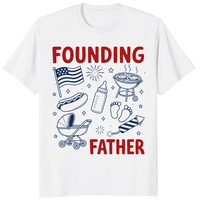 Founding Father 4th Of July Shirt | Matching Dad-To-Be Couple Tee | Cuccico