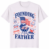 Founding Father Pregnancy Shirt | 4th of July New Dad Reveal Tee | Cuccico