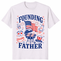 Founding Father Pregnancy Shirt | 4th of July New Dad Reveal Tee | Cuccico