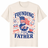 Founding Father Pregnancy Shirt | 4th of July New Dad Reveal Tee | Cuccico