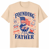 Founding Father Pregnancy Shirt | 4th of July New Dad Reveal Tee | Cuccico