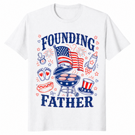Founding Father Pregnancy Shirt | 4th of July New Dad Reveal Tee | Cuccico