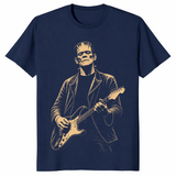 Frankenstein guitar shirt in navy