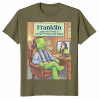Franklin Enjoys The Sound Of Liberals Whining And Raging T-Shirt | Political Humor Tee by Cuccico | Cuccico
