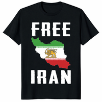 Free Iran Lion Symbol Shirt featuring Persian Lion and Sun emblem
