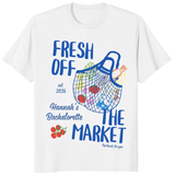 Fresh Off the Market bachelorette shirt with personalized bridal party design