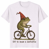 Frog meme shirt in ice grey