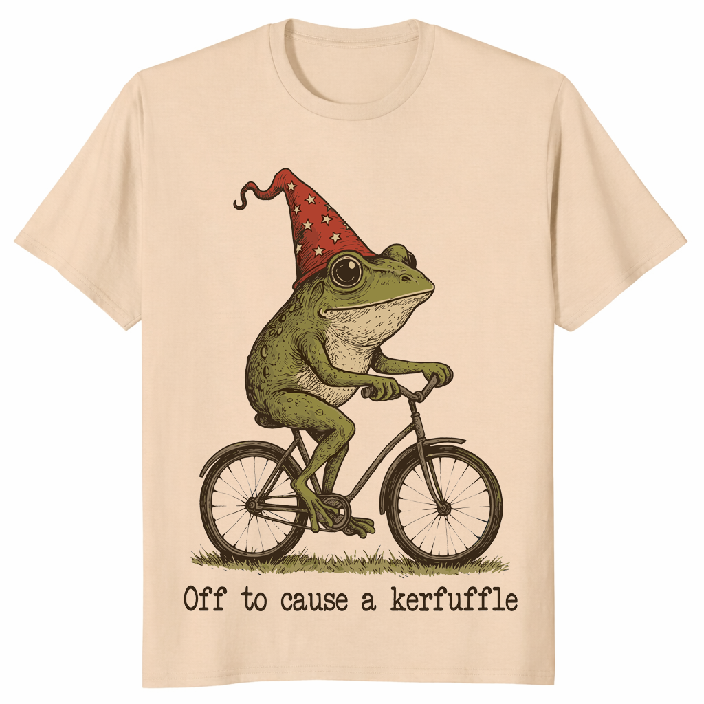 Frog meme shirt in sand