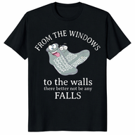 Funny nurse humor shirt “From The Windows To The Walls” for hospital staff and RNs