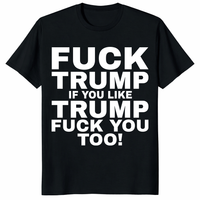 Fuck Trump shirt black anti Trump protest political graphic tee