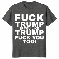 Fuck Trump shirt dark heather protest political graphic shirt