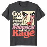 Full of rage shirt in dark heather grey
