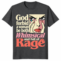 Full of rage shirt in dark heather grey