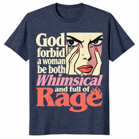 Full of rage shirt in heather navy